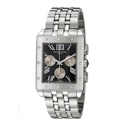 探戈系列！Raymond Weil 4881-ST-00209 三眼计时男表