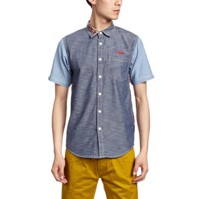 牛仔风！i.t izzue男式梭织休闲上衣IZXSTIN8970