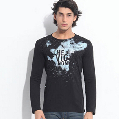 降价！尚飞扬秋季圆领休闲修身长袖T恤8437862008