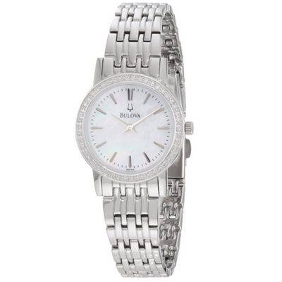 新低！Bulova 宝路华 96R164 珍珠母贝镶钻时尚女表