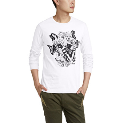 三色齐降！5CM男式长袖T恤5CXLTBM2134BX