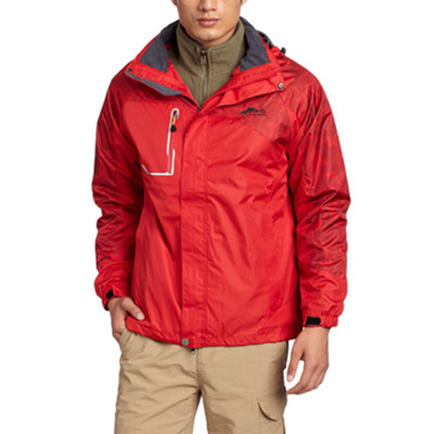 户外必备！LAYNOS雷诺斯男式情侣款抓绒两件套冲锋衣130A083A