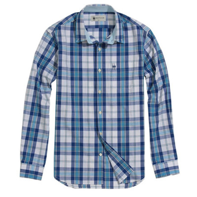 经典格纹！Regatta Club男式休闲长袖衬衫M411101