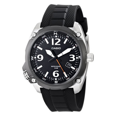 直降6刀！Casio 卡西欧 MTF-E001-1AVCF 男士不锈钢表壳手表