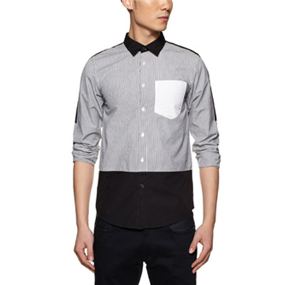 潮流拼接！izzue男式梭织休闲上衣IZXSTFL8866