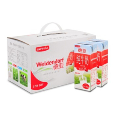 客户端！德亚 全脂牛奶礼盒装200ml*12*2