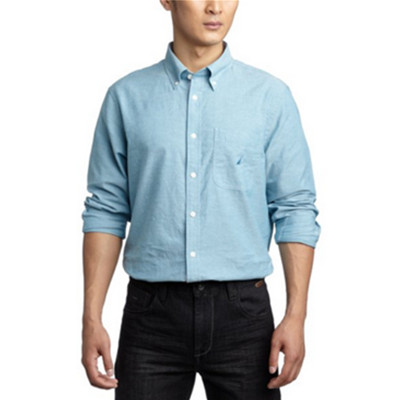 全网好价！Nautica诺帝卡W44000男式长袖休闲衬衫