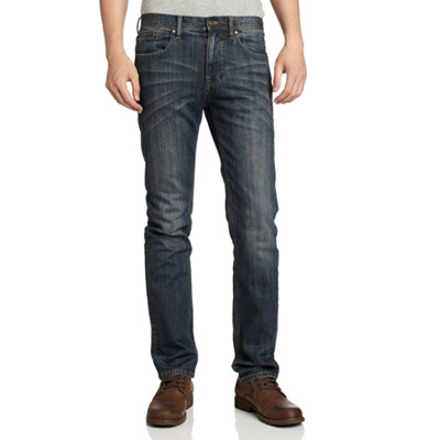 型男必备！Nautica诺帝卡男式修身中腰牛仔裤PC43915TP