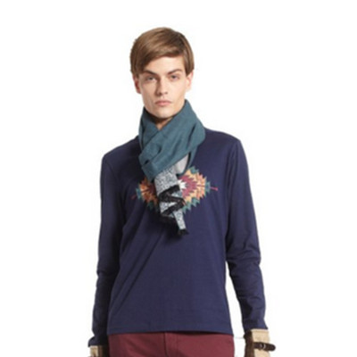 双色可选！马克华菲 休闲系列 男式 长袖T恤 7144207154