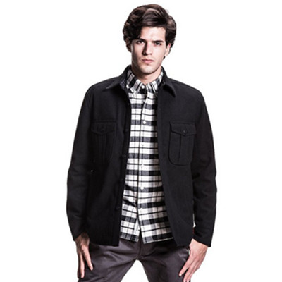 军装风格！Dickies 男式夹棉羊毛呢大衣 134M10WD20