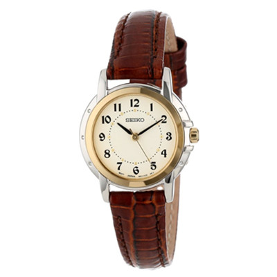 直降7刀！SEIKO 精工  SXGA02女士真皮石英手表