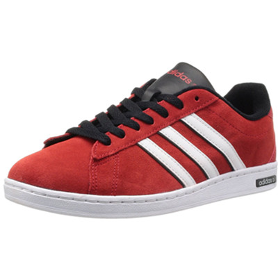复古设计！adidas NEO阿迪达斯运动生活COURT男子帆布鞋Derby
