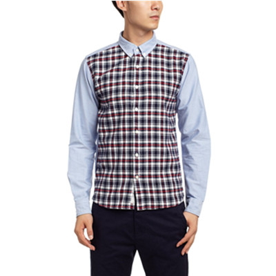 拼接设计！chocoolate男式衬衫B1XSTDC8318