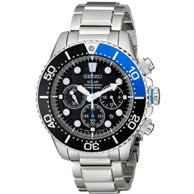 3.6折！Seiko SSC017 精工 男款光动能潜水表