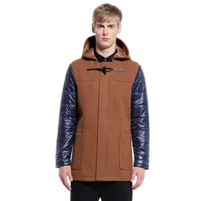 新品上架！Trendiano男式扣连帽毛呢外套3124341070304