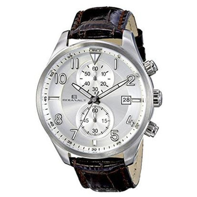 气质型！海洋奥特Oceanaut OC4320 男士2眼日历手表