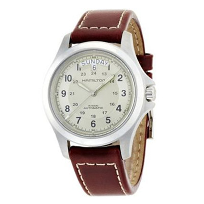 大气！Hamilton H64455523 卡其野战自动机械男表