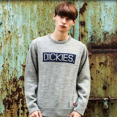 双11预售！Dickies男士字母印花毛衣针织衫153M30EC28