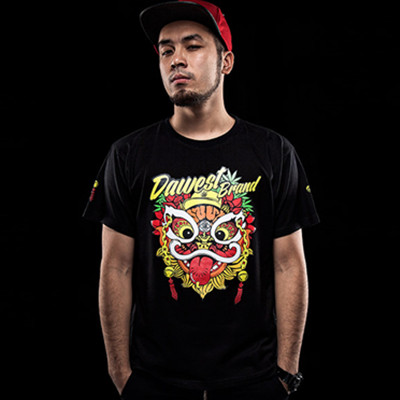 双11预售！hardlyevers额菲尔狮子头潮男圆领短袖T恤