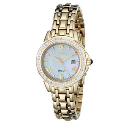 奢华大气！精工 Seiko SUT172 镶钻时尚石英女表