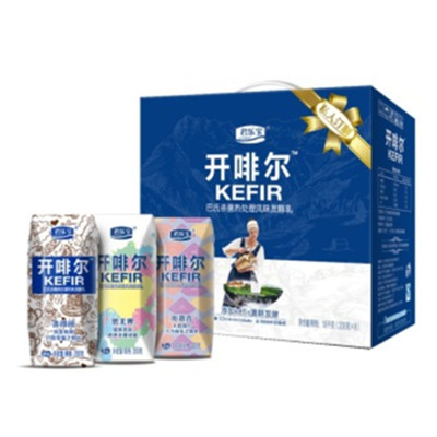历史新低！君乐宝 开啡尔 巴氏杀菌酸牛奶200g*8钻石装