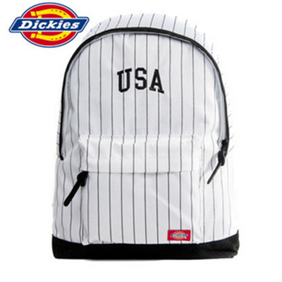 双11预售！Dickies棒球刺绣情侣黑白条纹双肩包151U90EC08