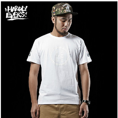 双11预售！hardlyevers额菲尔潮男圆领纯色短袖T恤