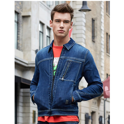 双11预售！Lee男式短款翻领水洗牛仔夹克L13519Z021HY