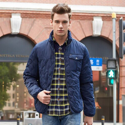 双11预售！Lee男式短款立领深色羽绒服L15036AU6B8D