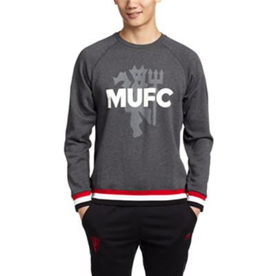 曼联款！阿迪达斯FOOTBALL MUFC男式曼联针织套衫