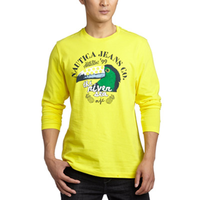 码后低价！Nautica诺帝卡男式长袖T恤4E4941