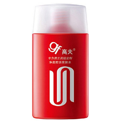 吸油微粒！gf 高夫 净透控油爽肤水125ml 控油补水保湿男士护肤品