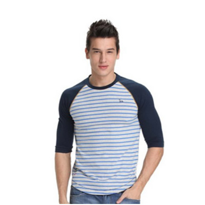 秋季必备！SWJEANS七匹狼男式五分袖T恤171420601200