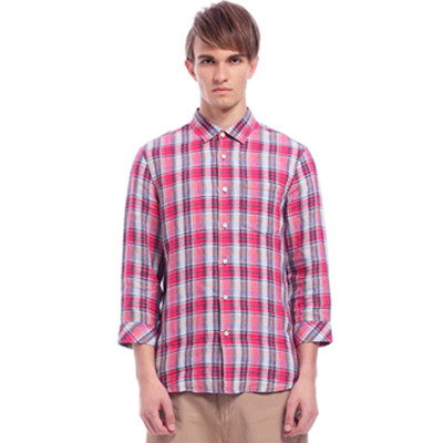 经典时尚！Trendiano男式中袖衬衫3121013130917