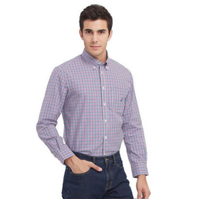 双11预售！Nautica诺帝卡133格子长袖衬衫W33619