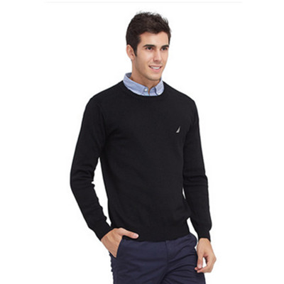 双11预售！NAUTICA诺帝卡144圆领美丽诺羊毛毛衣SC44010N