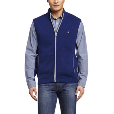 码后低价！Nautica诺帝卡男式针织背心SC41080