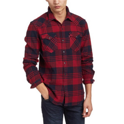 修身款！李维斯 L/SWovens 男式 修身长袖衬衫 65816-0123