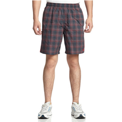 夏季清仓！Adidas阿迪达斯CHECK SHORT MLBEACH男式沙滩裤