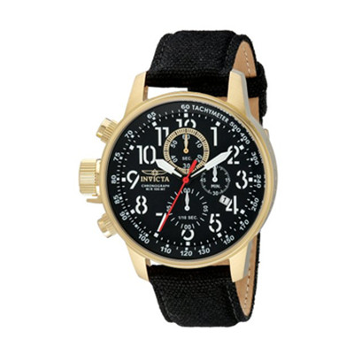 再降！Invicta 1515 18k镀金不锈钢手表