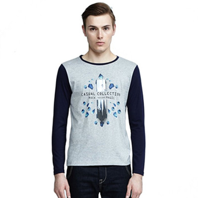 秋季单品！Mark Fairwhale马克华菲男式长袖T恤7153207116