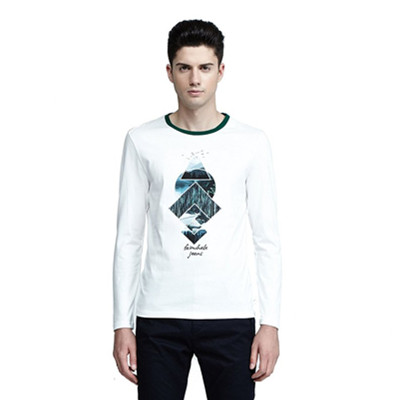 全网好价！Mark Fairwhale马克华菲男式长袖T恤7153207114