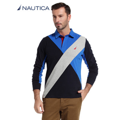 双11预售！NAUTICA诺帝卡长袖POLO衫K44954
