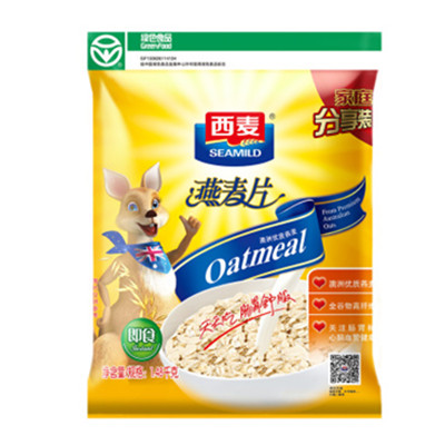 早饭好伴侣！西麦 家庭优惠装 即食燕麦片1480g