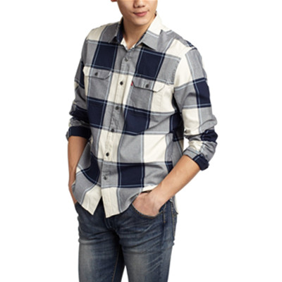 休闲百搭！Levi's李维斯L/S Wovens男式长袖休闲衬衫19573
