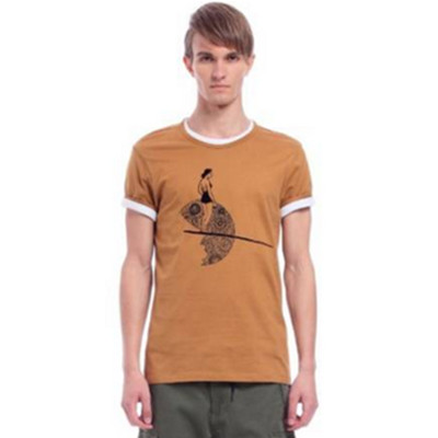 印花款！Trendiano男式圆领短袖修身T恤3121023700470