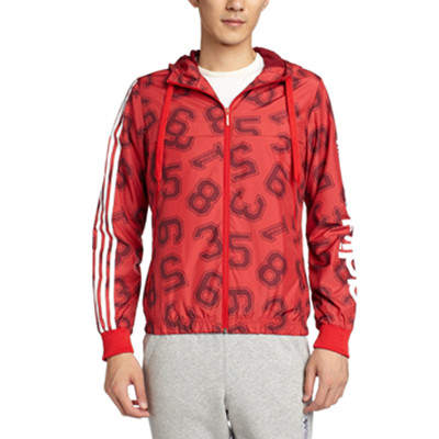 抢眼配色！阿迪达斯运动生活BRANDED WB男式夹克