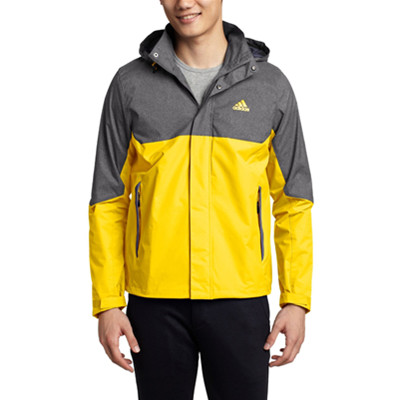 三色齐降！阿迪达斯男式户外梭织防风雨茄克AH6630