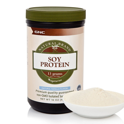 领跑健康！GNC健安喜纯正大豆蛋白粉454g