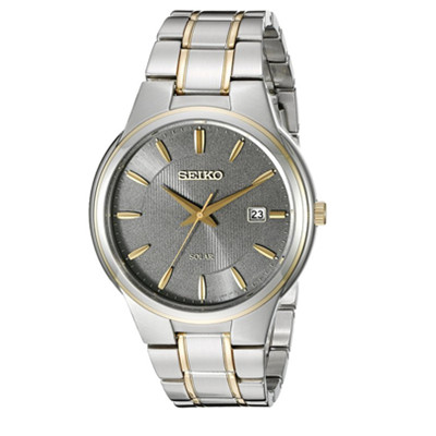 用码好价！Seiko SNE404 精工男士光动能石英手表